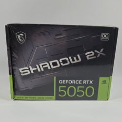 New MSI GeForce RTX 5050 SHADOW 2X OC 8GB GDDR6 Graphics Card 912-V538-018