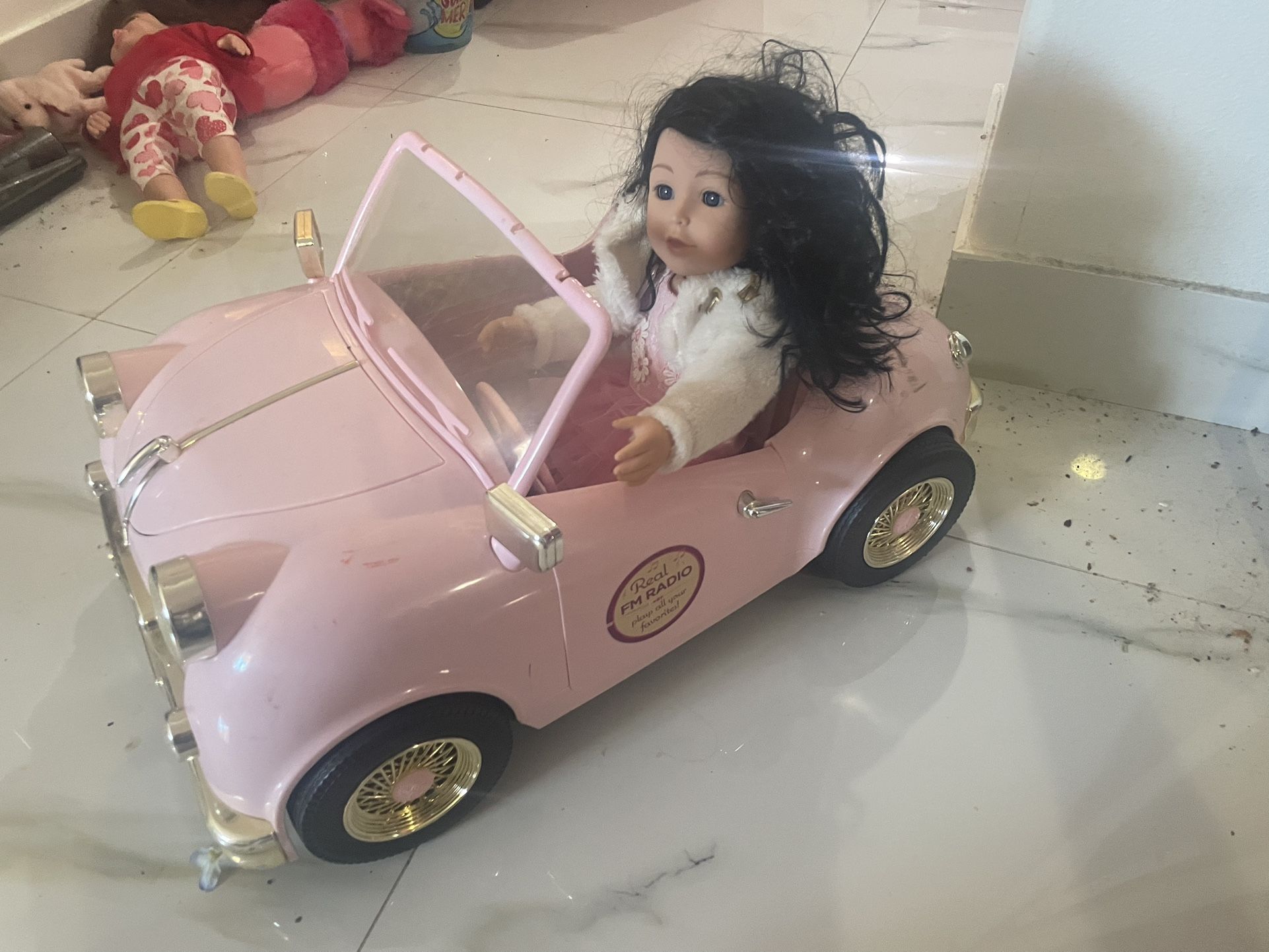 Doll With Battery Controlled Car And Three Large Horses,All Products : American Fashion Style Bags On Sale