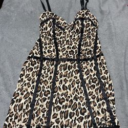 Women’s 1X /2X Leopard Fredericks Of Hollywood Lingerie 