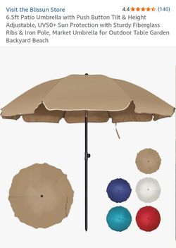 Blissun 6.5ft Patio Umbrella