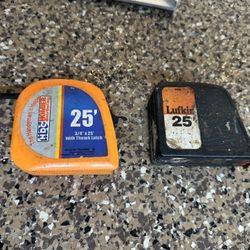 Steel Measuring Tapes - 2 Pack