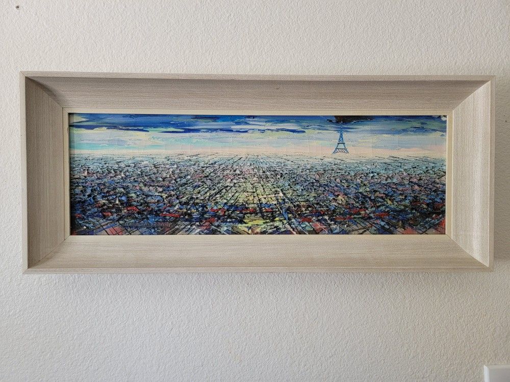 60s Mid Century Alonso Redondo Oil Painting Paris *SIGNED*IMPRESSIVE IMPASTO