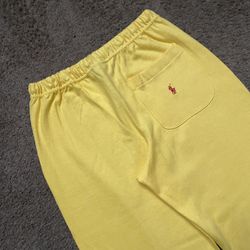 Polo Ralph Lauren Sweat Pants Size Mens XS Extra Small Yellow 