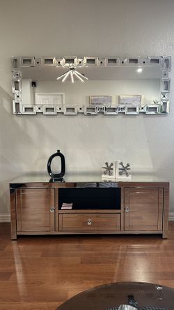 60" Mirrored Tv Stand
