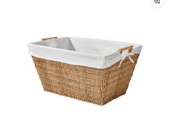 Better Homes & Gardens Resin Poly Rattan Laundry Basket with Removable Liner