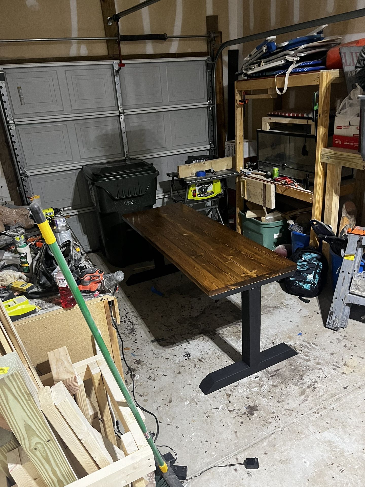 7 ft Long Rustic Desk