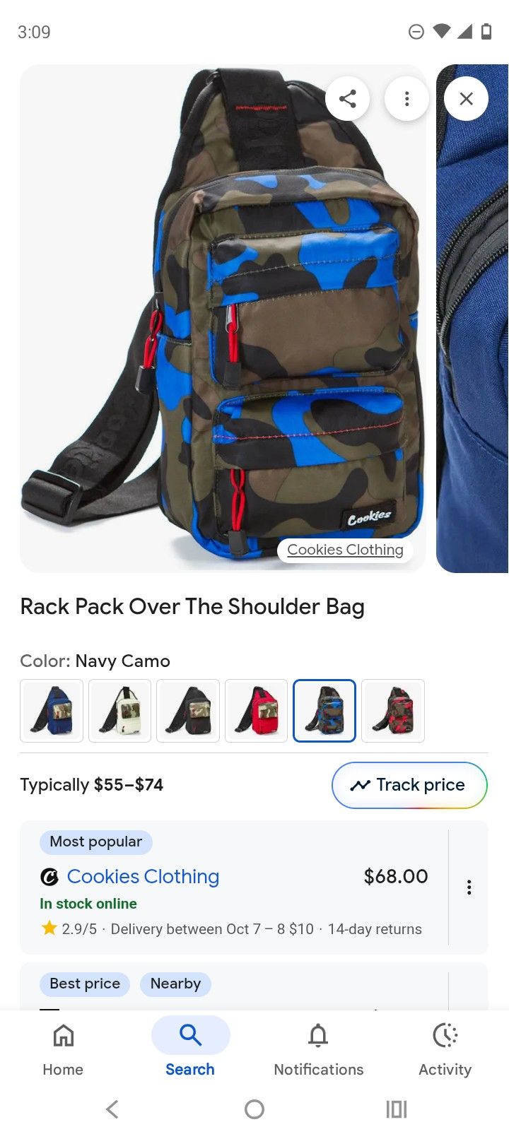 COOKIES MEN SHOULDER BAG
