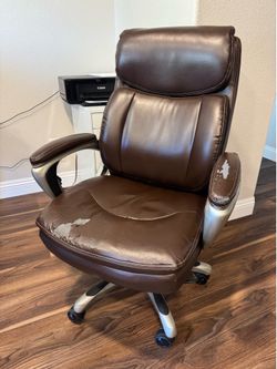 Brown Executive Office Chair – Comfortable & Sturdy – $20OBO