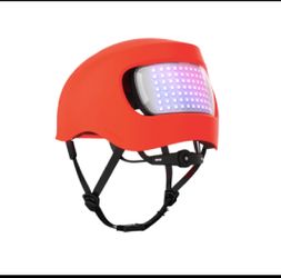 New Other Lumos Matrix Size M/L Bluetooth Fluorescent Red Smart Helmet With Remote & MIPS