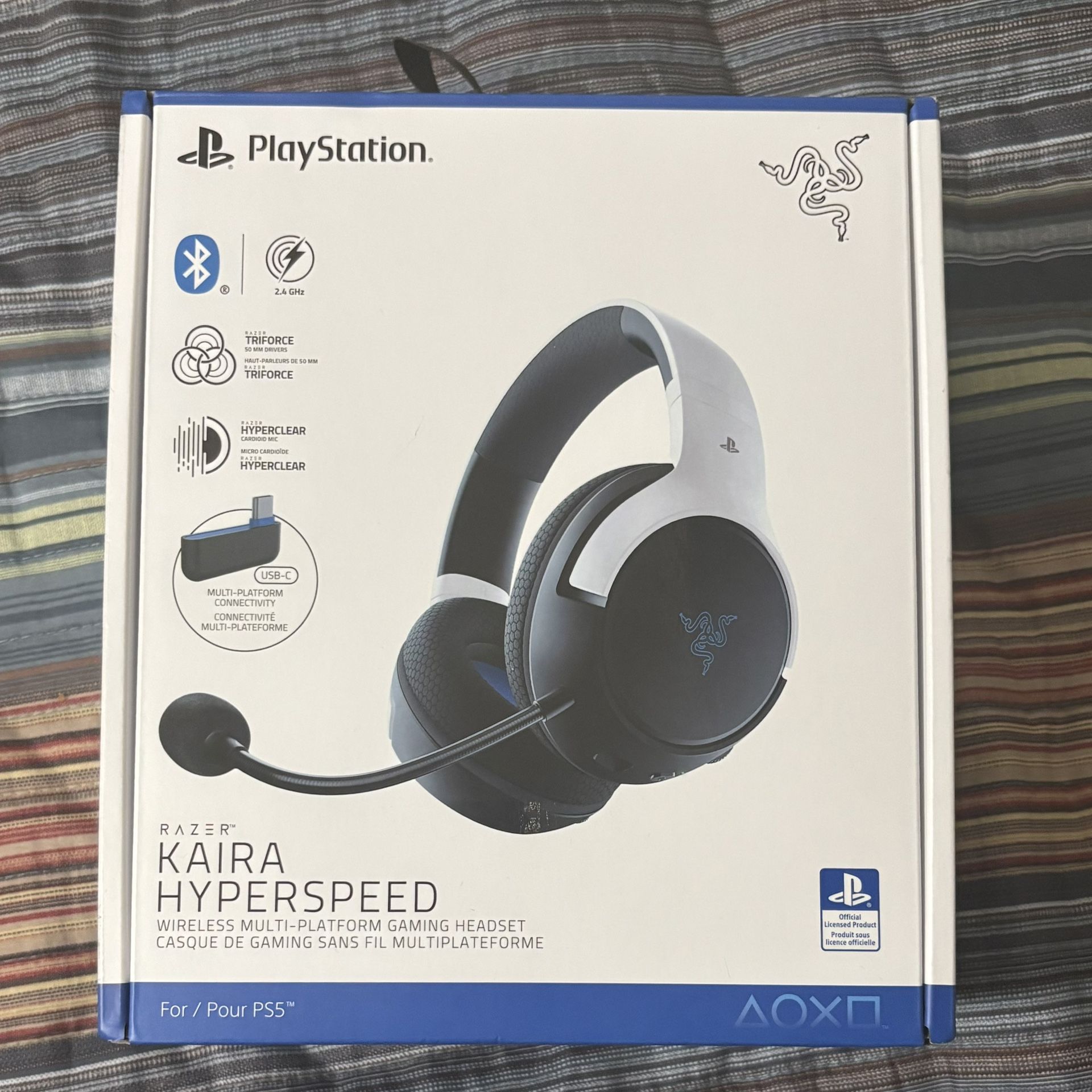 Razer Kaira Hyperspeed Wireless Gaming Headset - PS5/PC - BRAND NEW Sealed