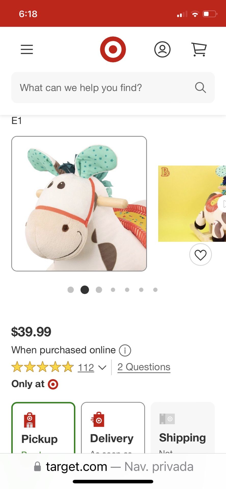 B. toys - Rocking Horse - Rodeo Rocker - Spotty