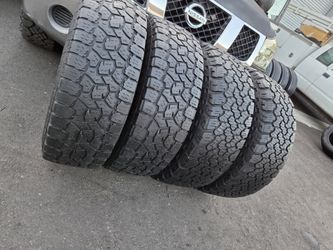 4 Used Tires Lt 285 75r16
2 General Grabber
2 Toyo AT111 Open Country $250.00
