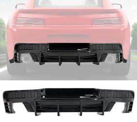 14-15 Chevy Camaro Rear Diffuser Bumper Lip Gloss Black