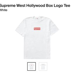 Supreme West Hollywood Box Logo Cotton T-Shirt - White