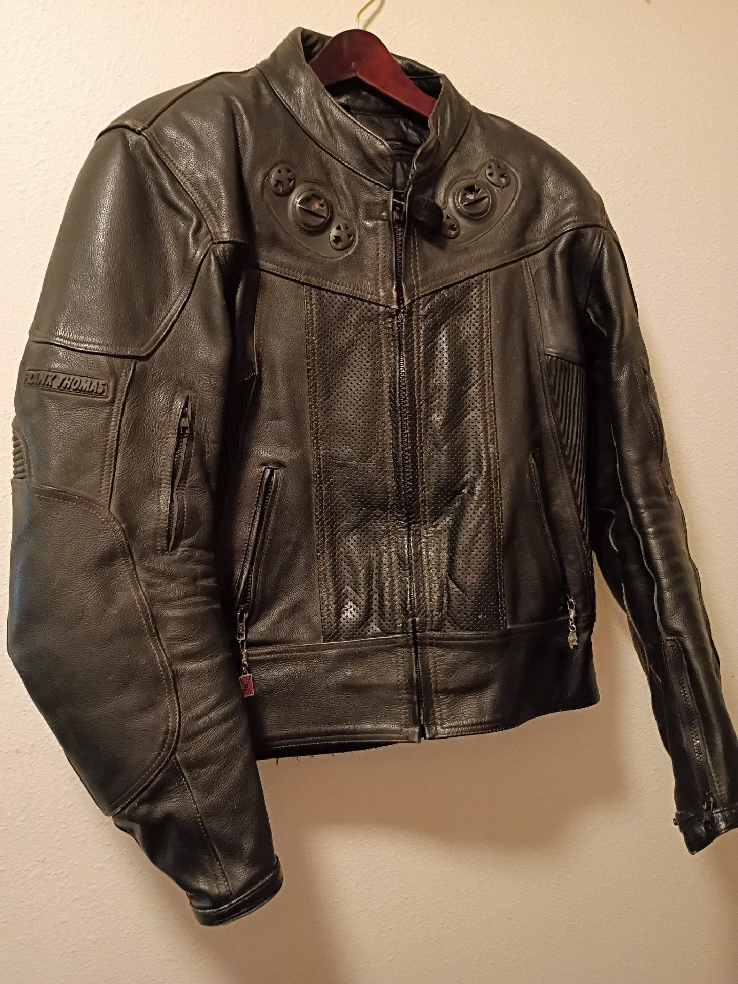 Frank Thomas size UK 42 motorcycle leather jacket
