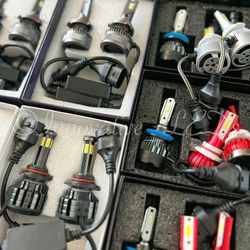 White 9005 HB3 LED Bulbs Headlight Conversion Kit High Beam Bright 