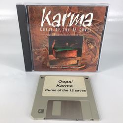 1995 KARMA Curse Of The 12 Caves PC/MAC Software Game