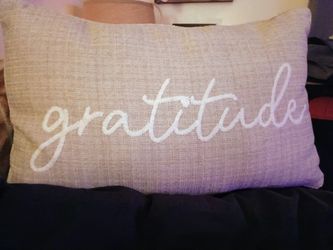 Gratitude Throw Pillow 