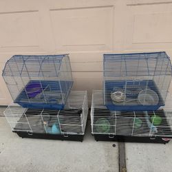 Used 4 Pcs Hamster Cage 