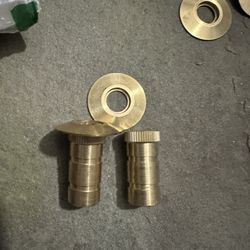 Pool Cover Anchors - Brass With Flanges