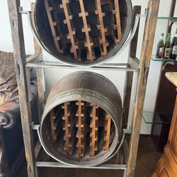 Wine Barrel Rack Holder 