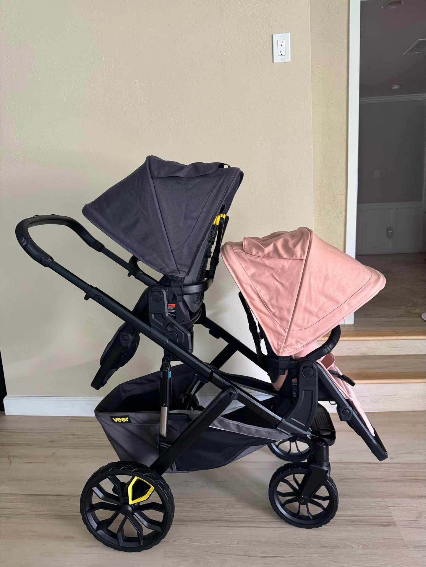 nuna stroller canopy MIXX Next with MagneTech Secure Snap – Chapin Baby Leather Coach Minnie Backpack class luxury features combine not-w-2-1 Color:Prime Matte Blue/Crimson