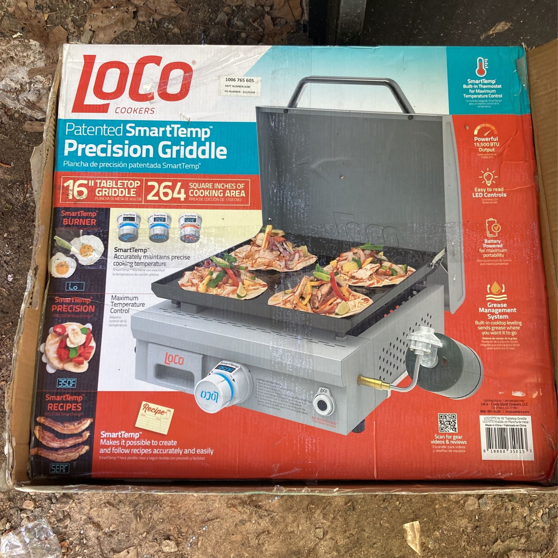 LOCO GRIDDLE 16” TABLETOP GRIDDLE