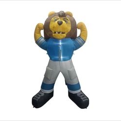 New in the box Detroit Lions Mascot Roary 7' Tall NFL Inflatable