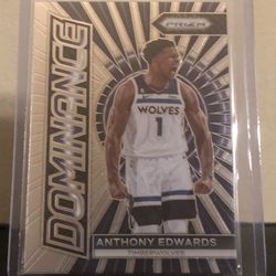 Anthony Edwards 2023-24 Prizm Basketball Dominance Anthony Edwards #15 Timberwolves