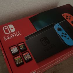 Nintendo Switch Bundle Games And Controllers