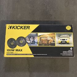 Kicker 4 Inch Speakers CSC4 150 Watts Max 50 Watts RMS