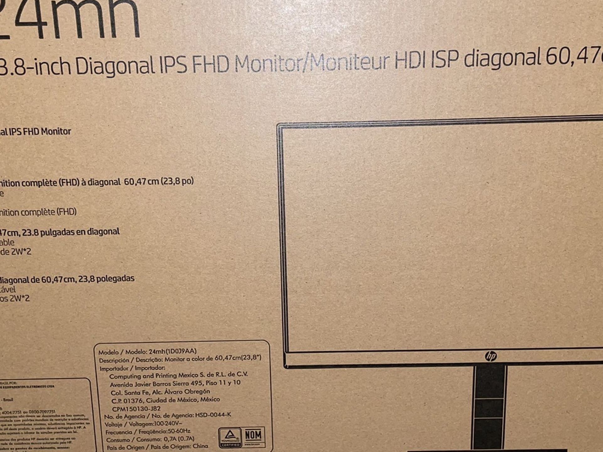 24 Inch HP Monitor