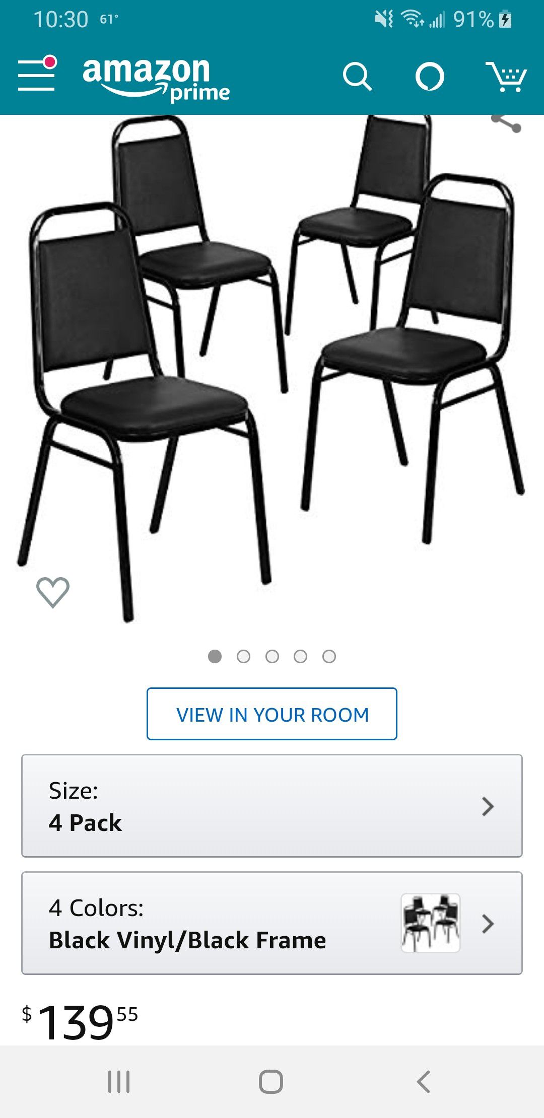 Stacking chairs used once cost $280