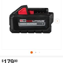 M18 18-Volt Lithium-Ion High Output Battery Pack 6.0Ah