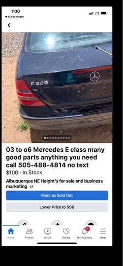 2002 to 2006 Mercedes Benz E class used parts