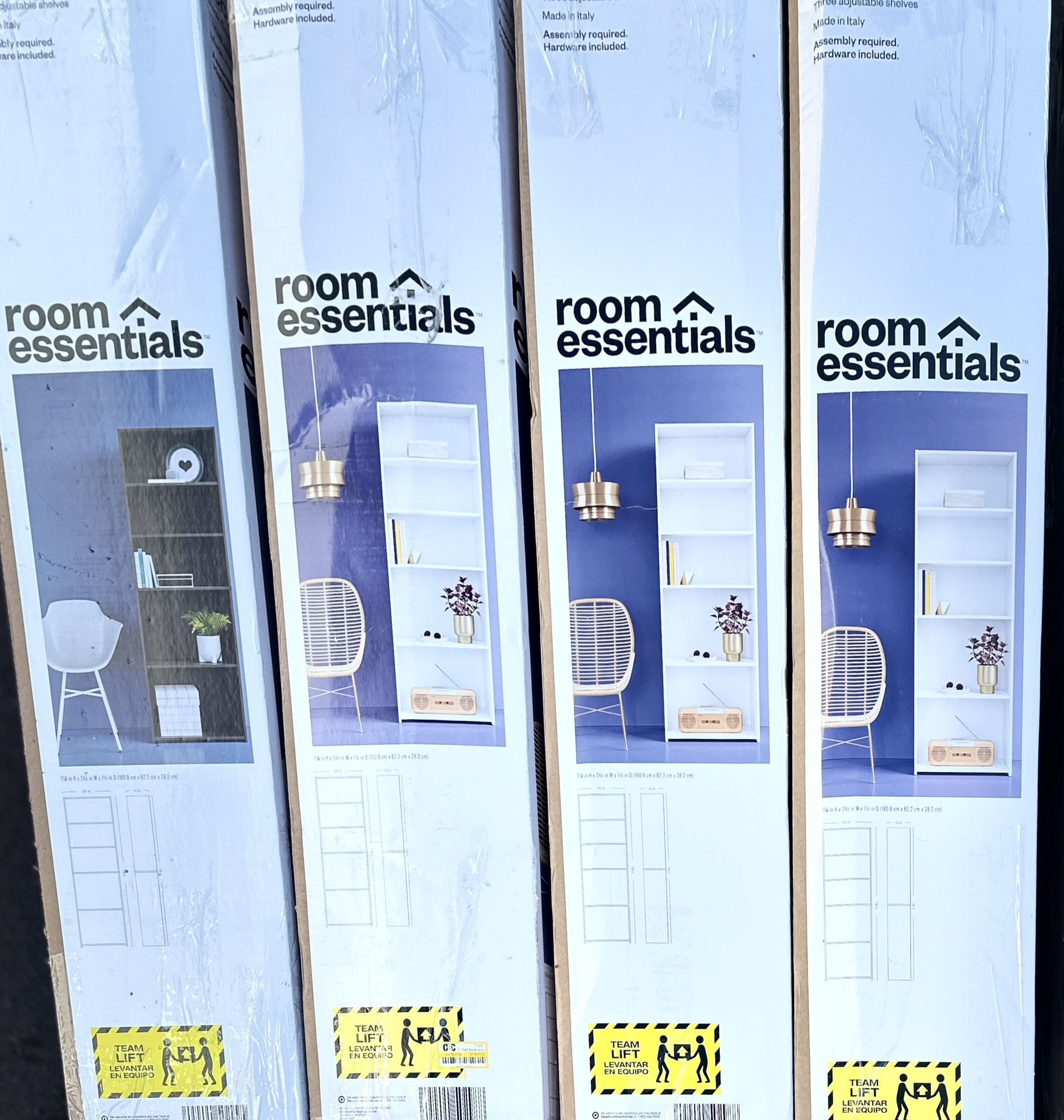 5 Shelf Bookcases