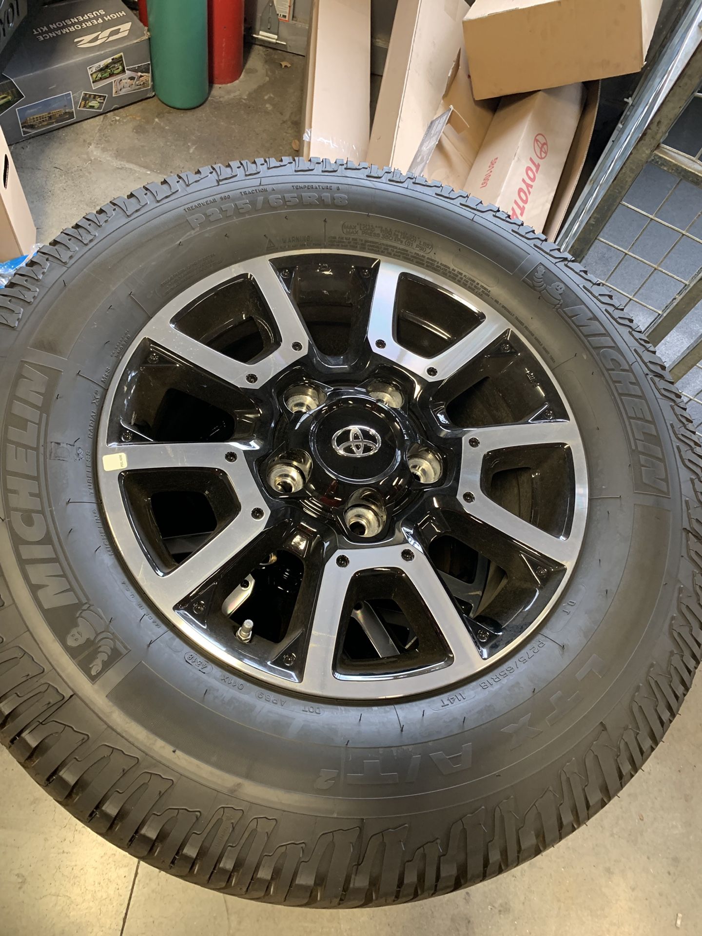 2 sets of Brand new Tundra wheels and tires