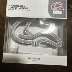 Magnetic Neon Cowboy Hat Light