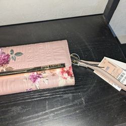 Unused Flower Designed Wallet