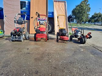 2 Pressure Washers, Brush Hog, And Edger..