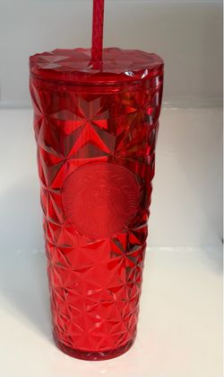 Starbucks Red Diamond Tumbler with Straw