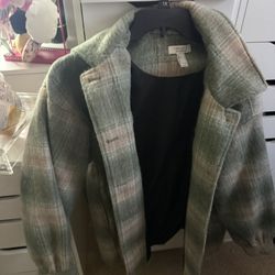 Light Green /white Coat 