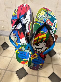 New Havaianas Disney Flip Flops size 9