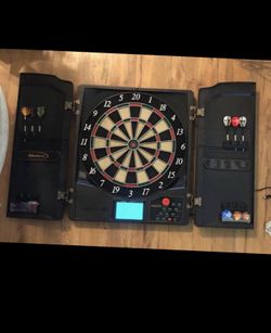 Electric cupboard dartboard