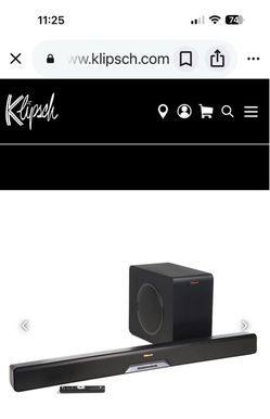 The Klipsch Reference RSB-11 sound bar and wireless subwoofer