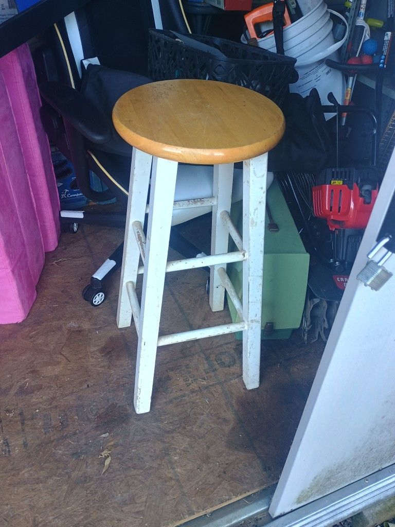 Solid Wooden Bar Stool
