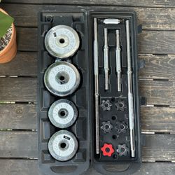 Adjustable York Weight Set With Case 
