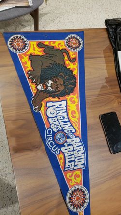 Vintage penant flag Ringling bros and Barnum and bailey circus
