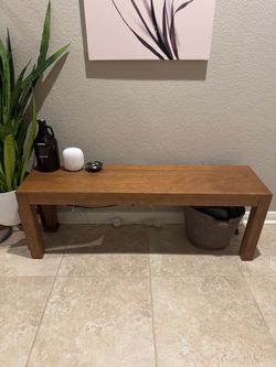 Farmhouse Mid-century Modern Style 50-inch Wooden Entryway Dining Entryway Indoor Bench