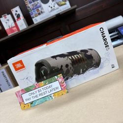 Jbl Charge 5 Bluetooth Speaker New - Pay $1 today and pay the rest later -